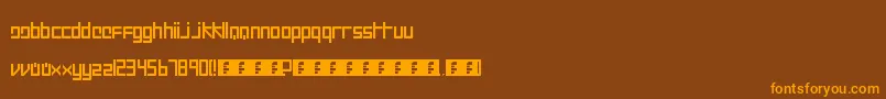Lisätietoja Intercorp II-fontista Intercorp II-fontti – oranssit fontit ruskealla taustalla