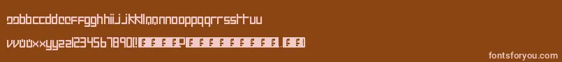 Intercorp II Font – Pink Fonts on Brown Background