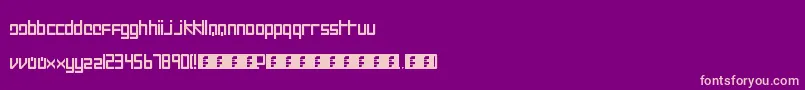 Intercorp II Font – Pink Fonts on Purple Background