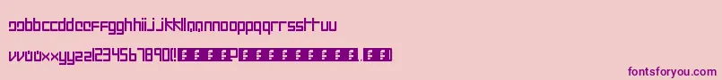 Intercorp II Font – Purple Fonts on Pink Background
