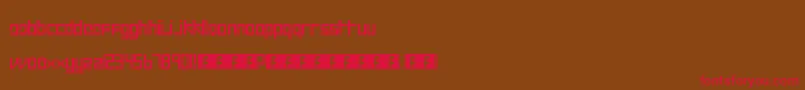 Intercorp II Font – Red Fonts on Brown Background