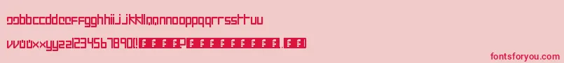 Intercorp II Font – Red Fonts on Pink Background