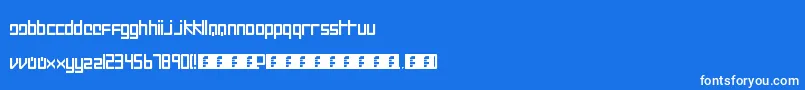 Intercorp II Font – White Fonts on Blue Background