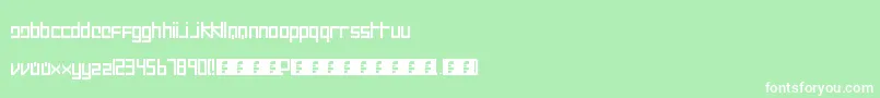 フォントIntercorp II – 緑の背景に白い文字