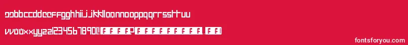 Intercorp II Font – White Fonts on Red Background