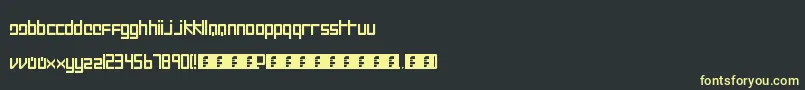 Intercorp II Font – Yellow Fonts on Black Background