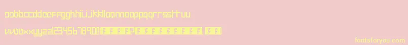 Intercorp II Font – Yellow Fonts on Pink Background