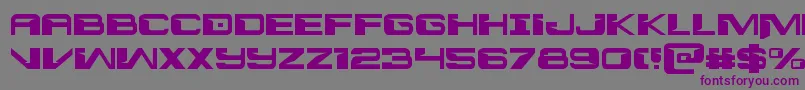 interdiction1 1 Font – Purple Fonts on Gray Background