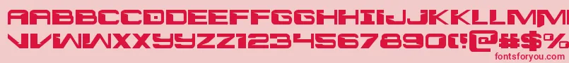 フォントinterdiction1 1 – ピンクの背景に赤い文字