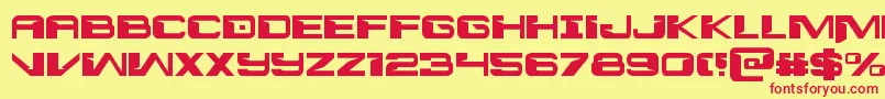 interdiction1 1 Font – Red Fonts on Yellow Background