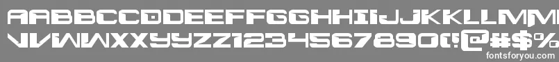 フォントinterdiction1 1 – 灰色の背景に白い文字