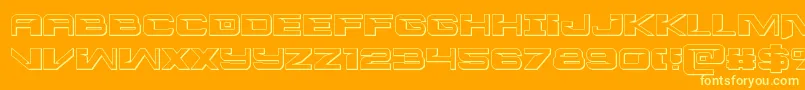 interdiction3d1 1-Schriftart – Gelbe Schriften auf orangefarbenem Hintergrund