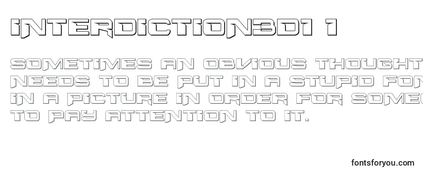 Шрифт Interdiction3d1 1