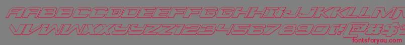 interdiction3dital1 1-Schriftart – Rote Schriften auf grauem Hintergrund