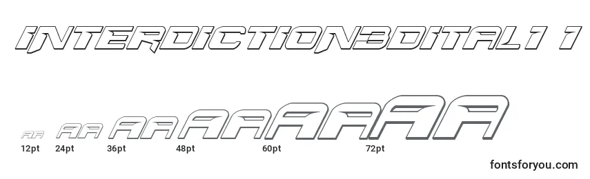 Interdiction3dital1 1 Font Sizes