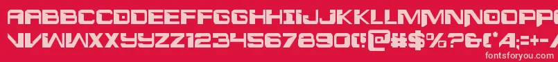 interdictioncond1 1 Font – Pink Fonts on Red Background
