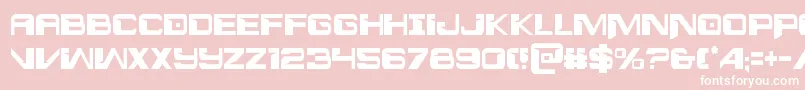 interdictioncond1 1 Font – White Fonts on Pink Background