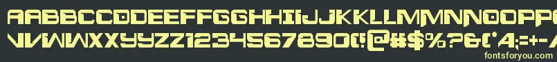 interdictioncond1 1 Font – Yellow Fonts on Black Background