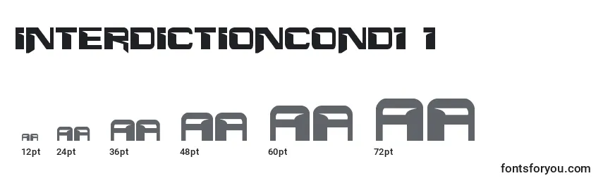 Interdictioncond1 1 Font Sizes