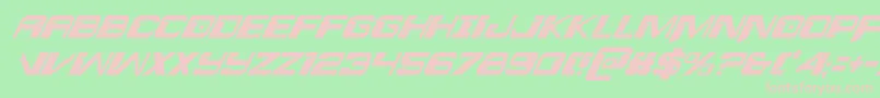 interdictioncondital1 1 Font – Pink Fonts on Green Background