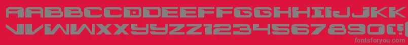 Шрифт interdictionexpand1 1 – серые шрифты на красном фоне
