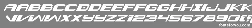 interdictionexpandital1 1 Font – White Fonts on Gray Background