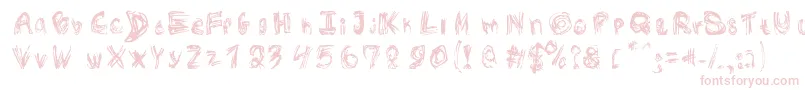 RoughOutline Font – Pink Fonts