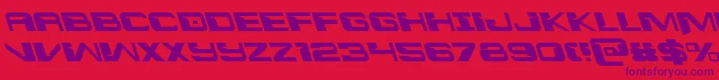 interdictionleft1 1 Font – Purple Fonts on Red Background