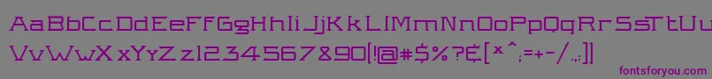 Intergalactik Airlines Light Font – Purple Fonts on Gray Background