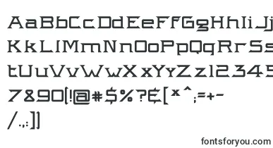 Intergalactik Airlines font – deformed Fonts