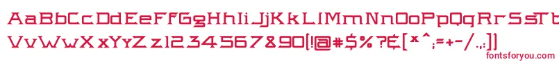 Intergalactik Airlines Font – Red Fonts on White Background