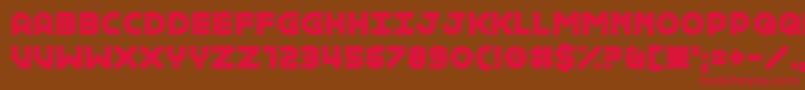 Internal Rainbows Font – Red Fonts on Brown Background
