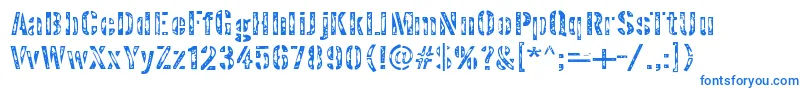 Weitere Informationen zur interplanetary crap-Schriftart interplanetary crap-Schriftart – Blaue Schriften