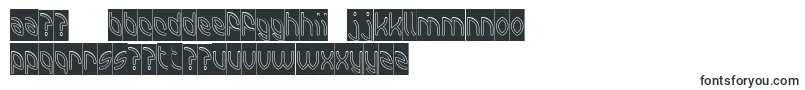 Шрифт INTERPLANETARY Hollow Inverse – румынские шрифты