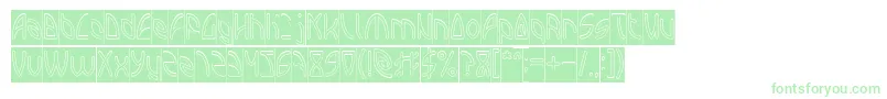INTERPLANETARY Hollow Inverse Font – Green Fonts