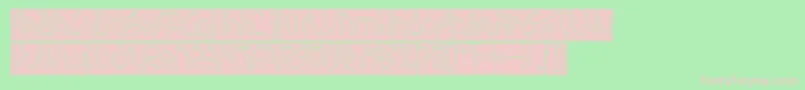 INTERPLANETARY Hollow Inverse Font – Pink Fonts on Green Background