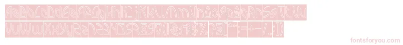 INTERPLANETARY Hollow Inverse Font – Pink Fonts