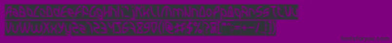 INTERPLANETARY Inverse Font – Black Fonts on Purple Background