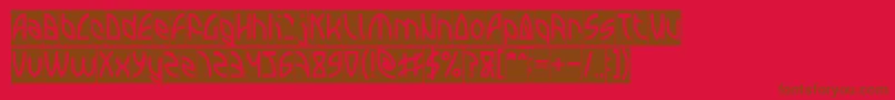 En savoir plus sur la police INTERPLANETARY Inverse Police INTERPLANETARY Inverse – polices brunes sur fond rouge