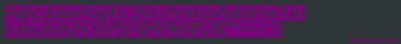 INTERPLANETARY Inverse Font – Purple Fonts on Black Background