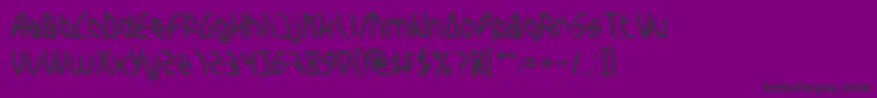 INTERPLANETARY Light Font – Black Fonts on Purple Background