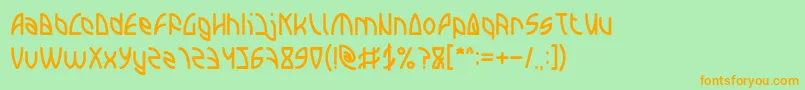 More about INTERPLANETARY Font INTERPLANETARY Font – Orange Fonts on Green Background