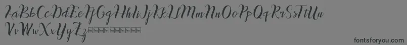 inthai Font – Black Fonts on Gray Background