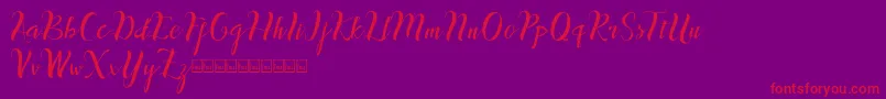 inthai Font – Red Fonts on Purple Background