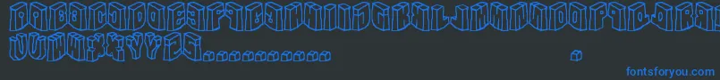 intheflesh     Font – Blue Fonts on Black Background