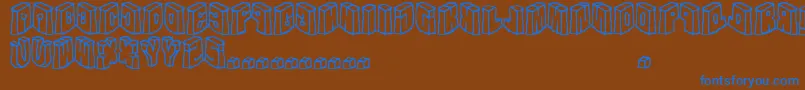 intheflesh     Font – Blue Fonts on Brown Background
