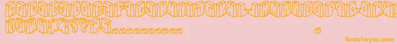 intheflesh     Font – Orange Fonts on Pink Background