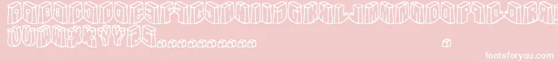 フォントintheflesh     – ピンクの背景に白い文字