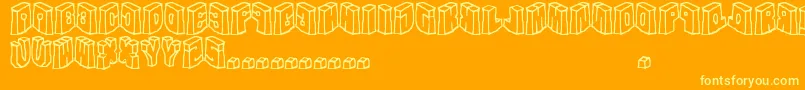 intheflesh     Font – Yellow Fonts on Orange Background