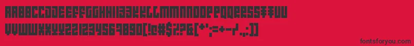 Introducing Pretentiousness Font – Black Fonts on Red Background